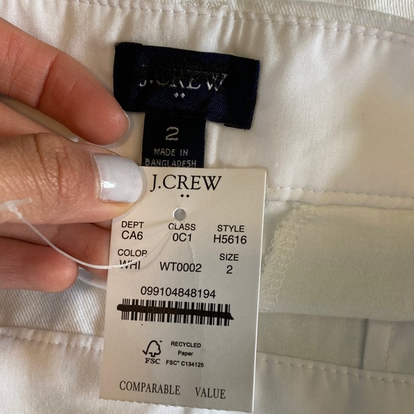 J. Crew 3.5" classic chino short Size 2 Classic White - Picture 2 of 6